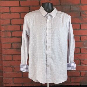 Egara Mens XL Dress Shirt with Flip Cuffs – Formal,‎ Classic, Professional